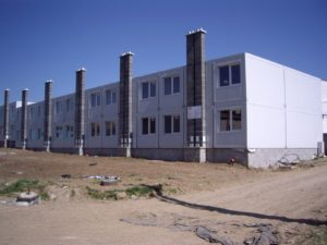 Container-Sozialwohnungen von niedrigerem Standard – Orechov Dvor – Nitra